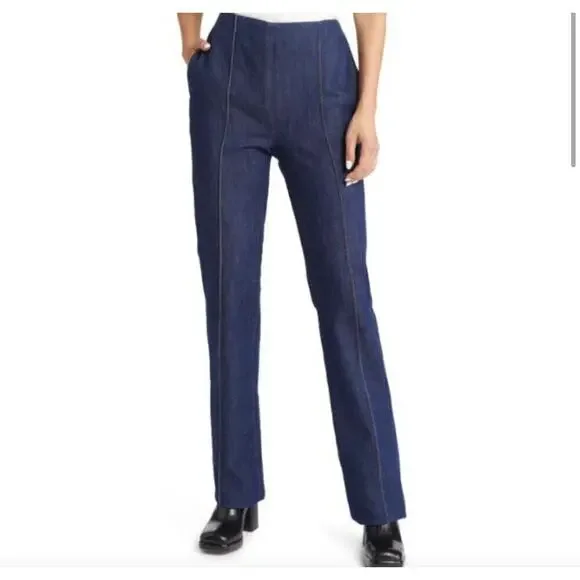 Frame Pintuck Denim Trouser Size 27 - Picture 2 of 10